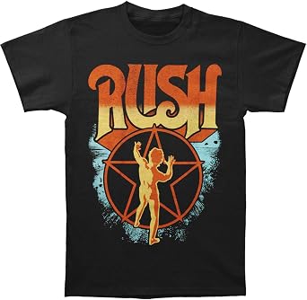 Rush Mens Ombre Starman T-Shirt Black