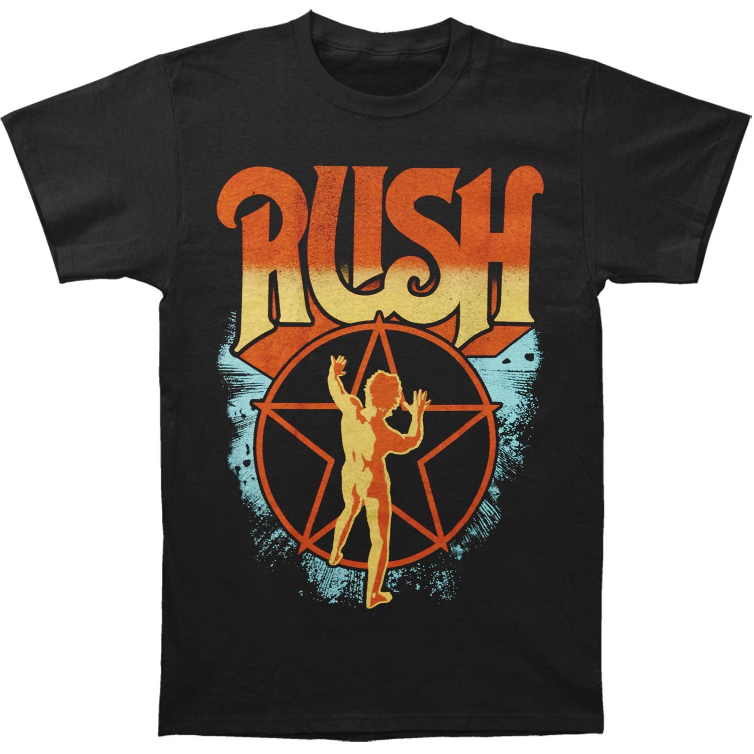 RushMen's Ombre Starman T-Shirt Black
