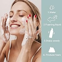 Vista 3 de 2oz Foam Pump Bottle (3PCS) Empty Travel Foaming Dispenser for Hand Soap, Lash Cleanser, Shampoo