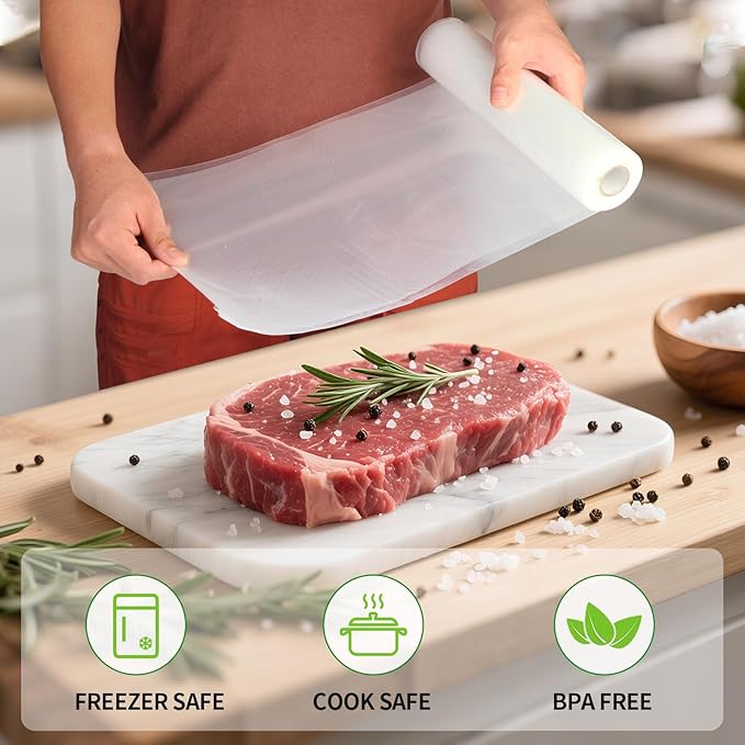 3 Rollos Bolsas al Vacío Compatibles con Anova y Foodsaver miniatura 4