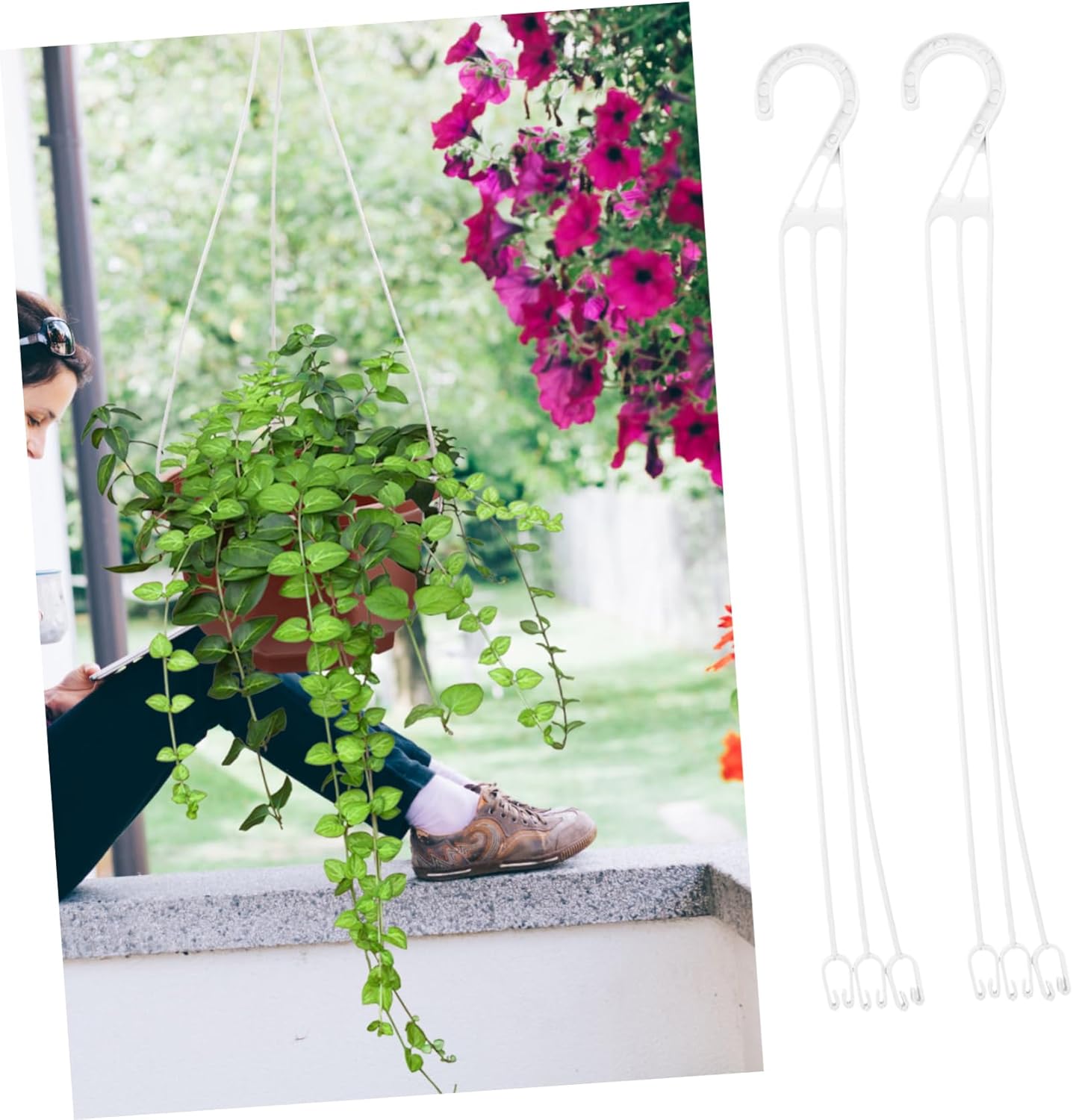 GALPADA 400sets Plant Hooks for Hanging Flowerpots Chlorophytum Comosum Hangers for Use Space-Saving Design Style