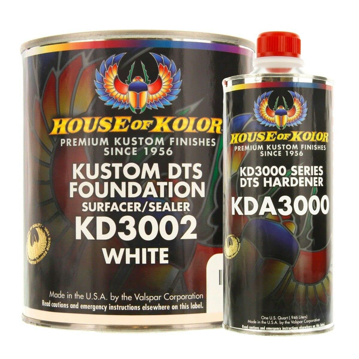 Kustom DTS Foundation White Surfacer Sealer Kit w/Hardener (Gallon)