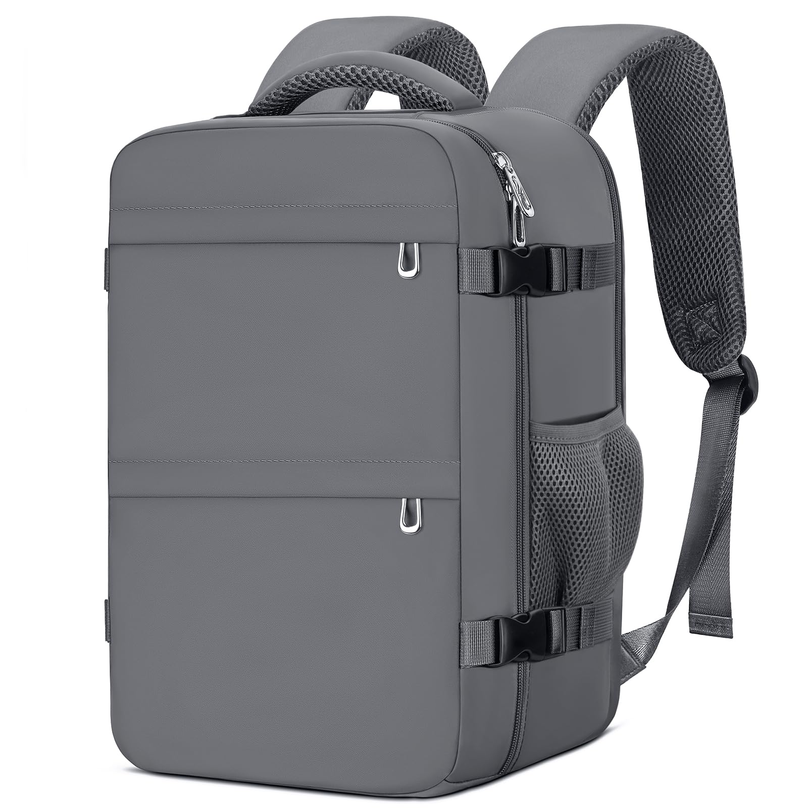 Cmezevi Reiserucksack 20L 40x20x25 cm, Flugzeug Handgepäck Kompatibel Ryanair/EasyJet, 14-Zoll Laptop Rucksack, Leichter Kabinenrucksack mit Trolley-Sleeve, für Business, Schule, Reisen - Dunkelgrau