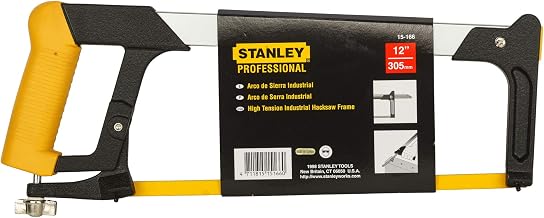 STANLEY 15-166 305mm/12'' Steel Frame Hacksaw (Yellow & Black)