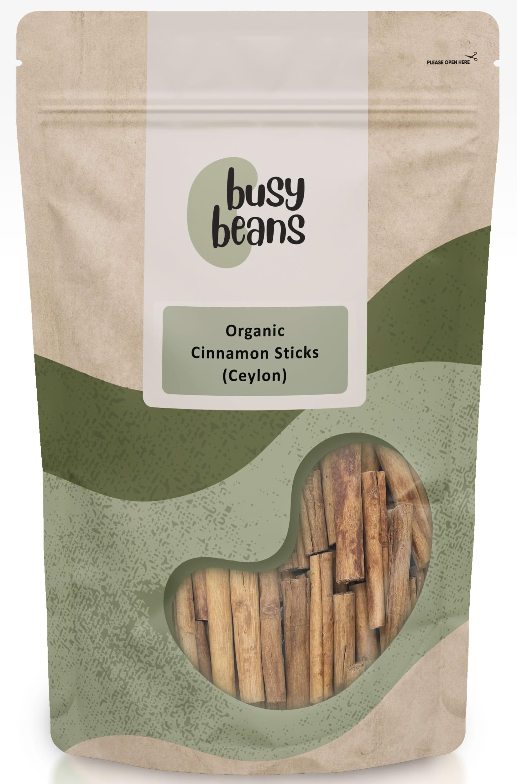 Organic Ceylon Cinnamon Sticks - Certified Organic- by Busy Beans Organic (100g)