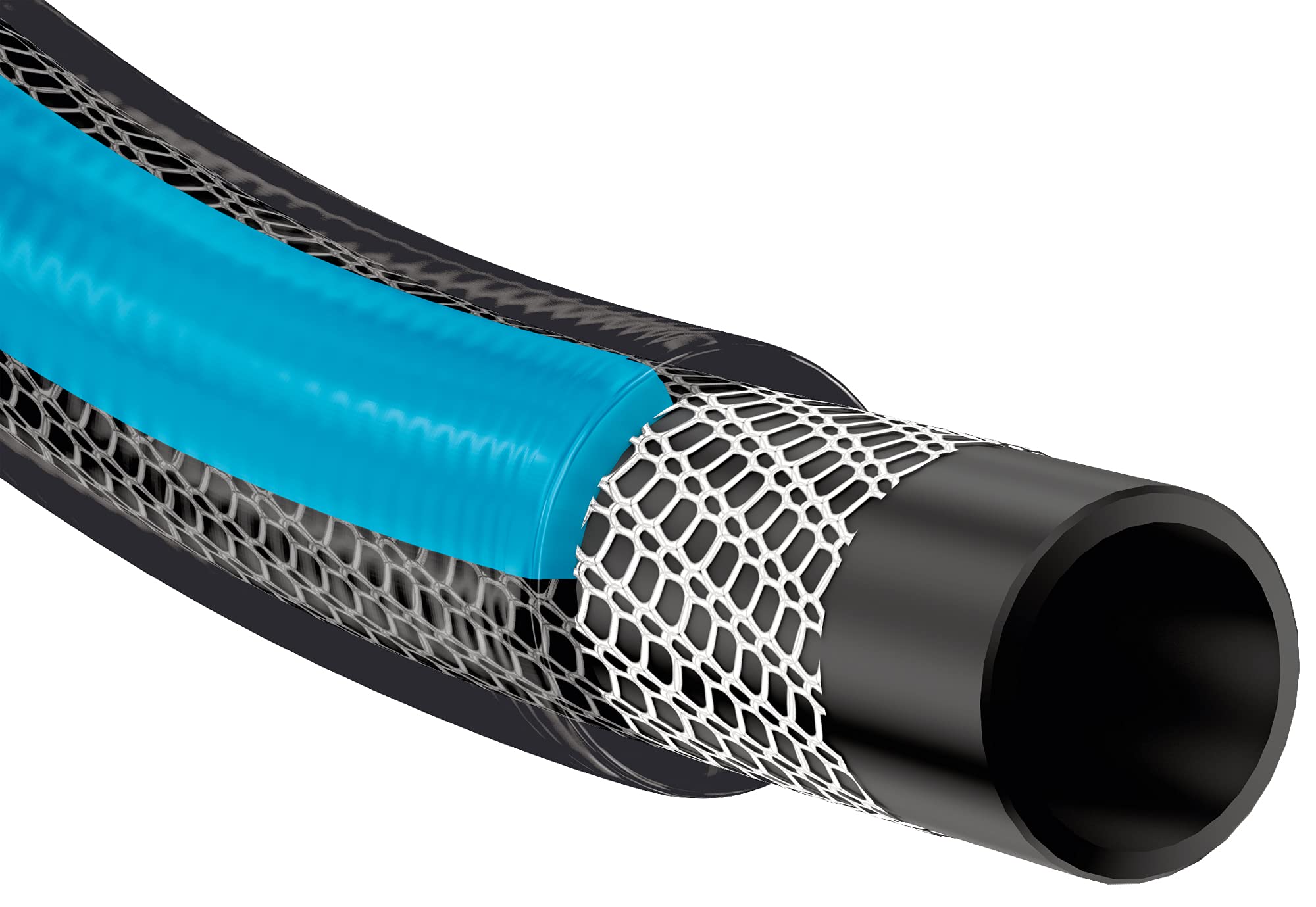Jardibric - Tuyau Arrosage 50m Ø19 mm (3/4") - Tuyau Jardin Renforcé 3 Couches Tricoté - Pression 20 Bars