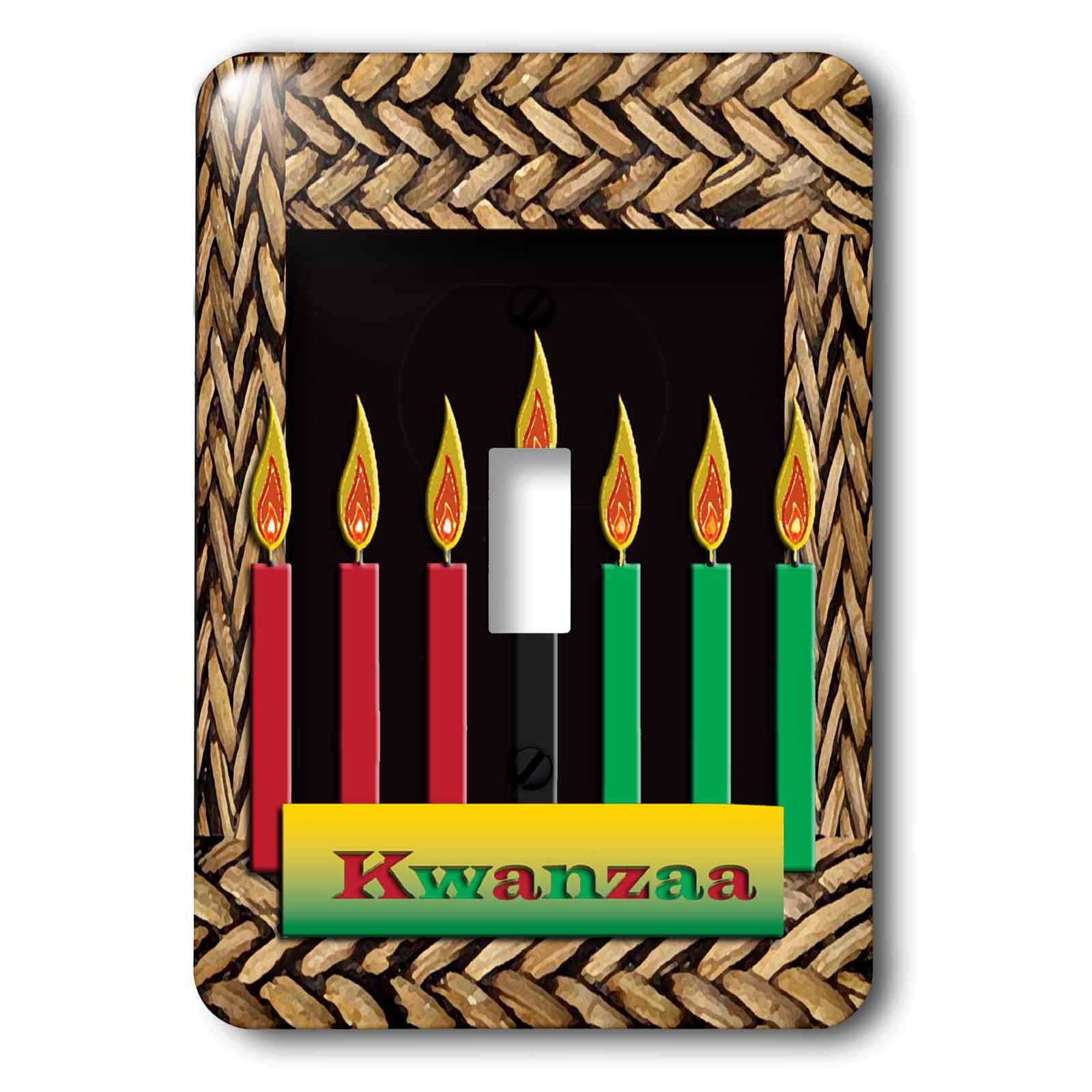 Interrupteur Kwanzaa Candles 3dRose : remplacez une plaque murale standard par un style africain
