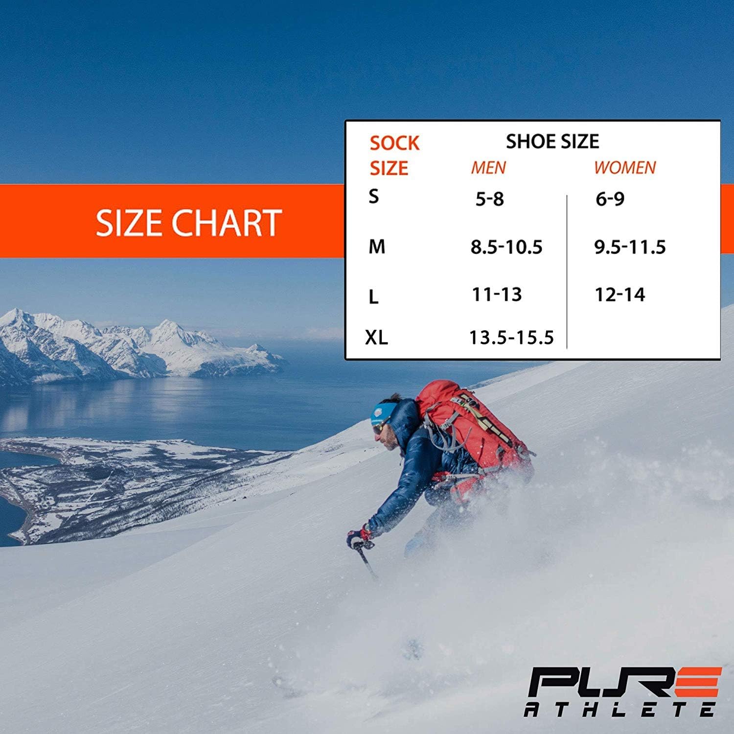 Compression Ski Socks Merino Wool – Thermal Warm Socks for Skiing, Snowboarding, OTC : Clothing