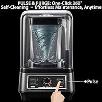 Vista 5 de Licuadora profesional, licuadora comercial, licuadora de batidos con escudo insonorizado completo, licuadoras silenciosas, licuadoras resistentes