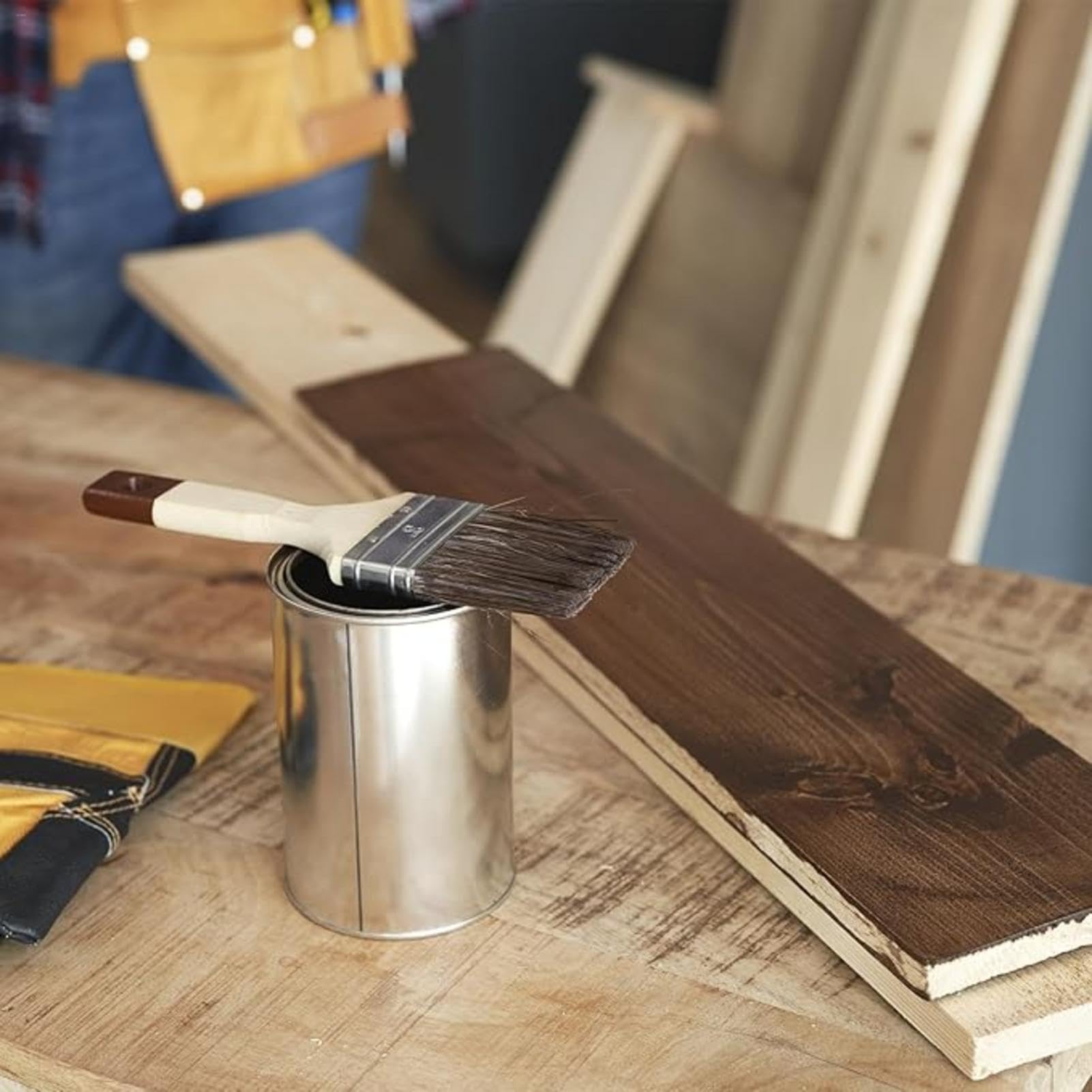 Paquete de 12 latas de pintura vacías con tapas, cubos de pintura sin forro de 500 ml, contenedores de almacenamiento de pintura a granel, para almacenamiento, pintura, disolventes, pinturas o