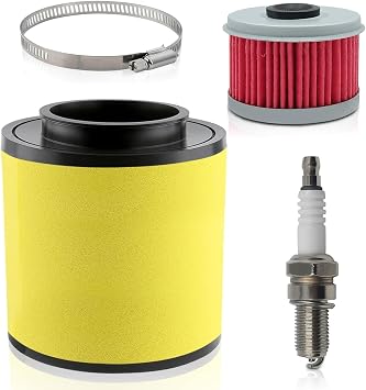 TRX400 Air Filter for Honda Foreman 450 400 TRX400 TRX450 1995-2004, for Rancher 350 TRX350 2000-2006 17254-HN5-670 17254-HC5-900 with Oil Filter Spark Plug