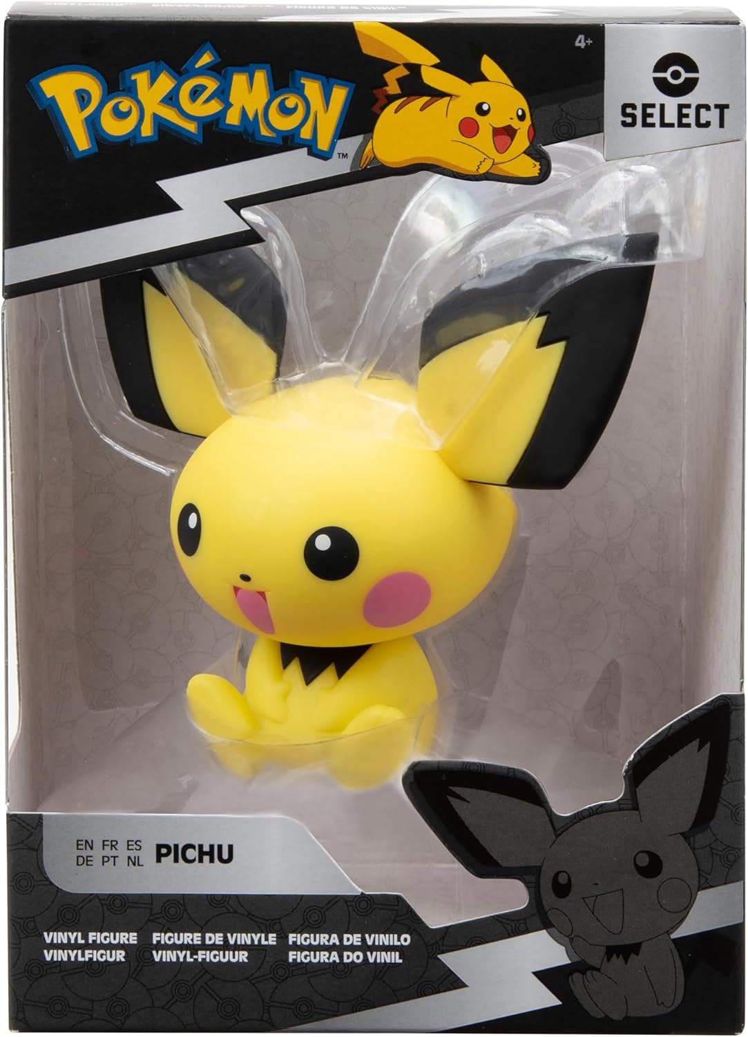 Pokemon Pichu Select Vinyl Figure - 4-Inch Figure Made from Vinyl