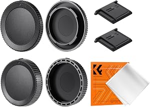 K&F CONCEPT Z Mount Body Cap and Rear Lens Cap Cover Set Compatible with Nikon Camera Z6 Z7 Z8 Z9 Z30 Z50 Z5 Z7 II Z6 II ZF C, Camera Lens Accessories with Hot Shoe Cover
