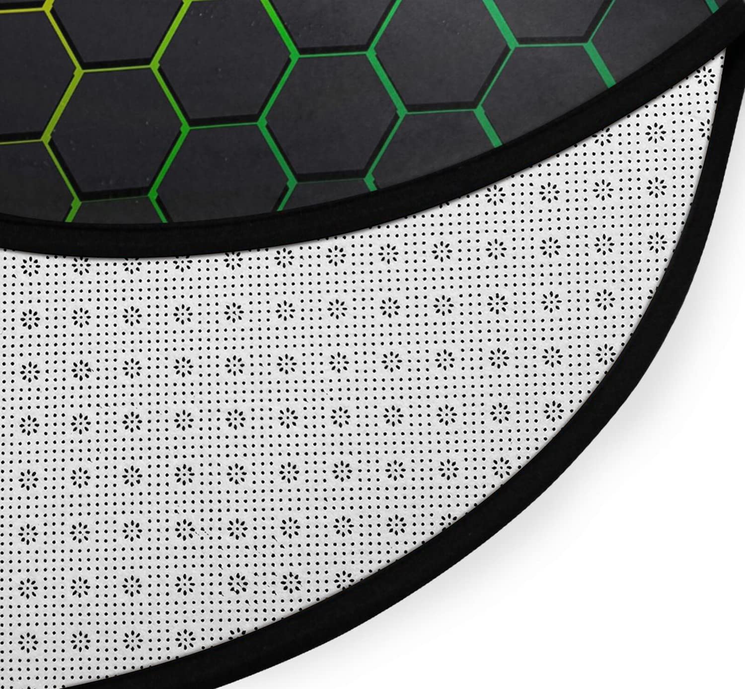 Tappetino Rotondo Per Sedia Da Ufficio E Gaming - 120x120 Cm, Antiscivolo, In Memory Foam, Per Proteggere Pavimenti
