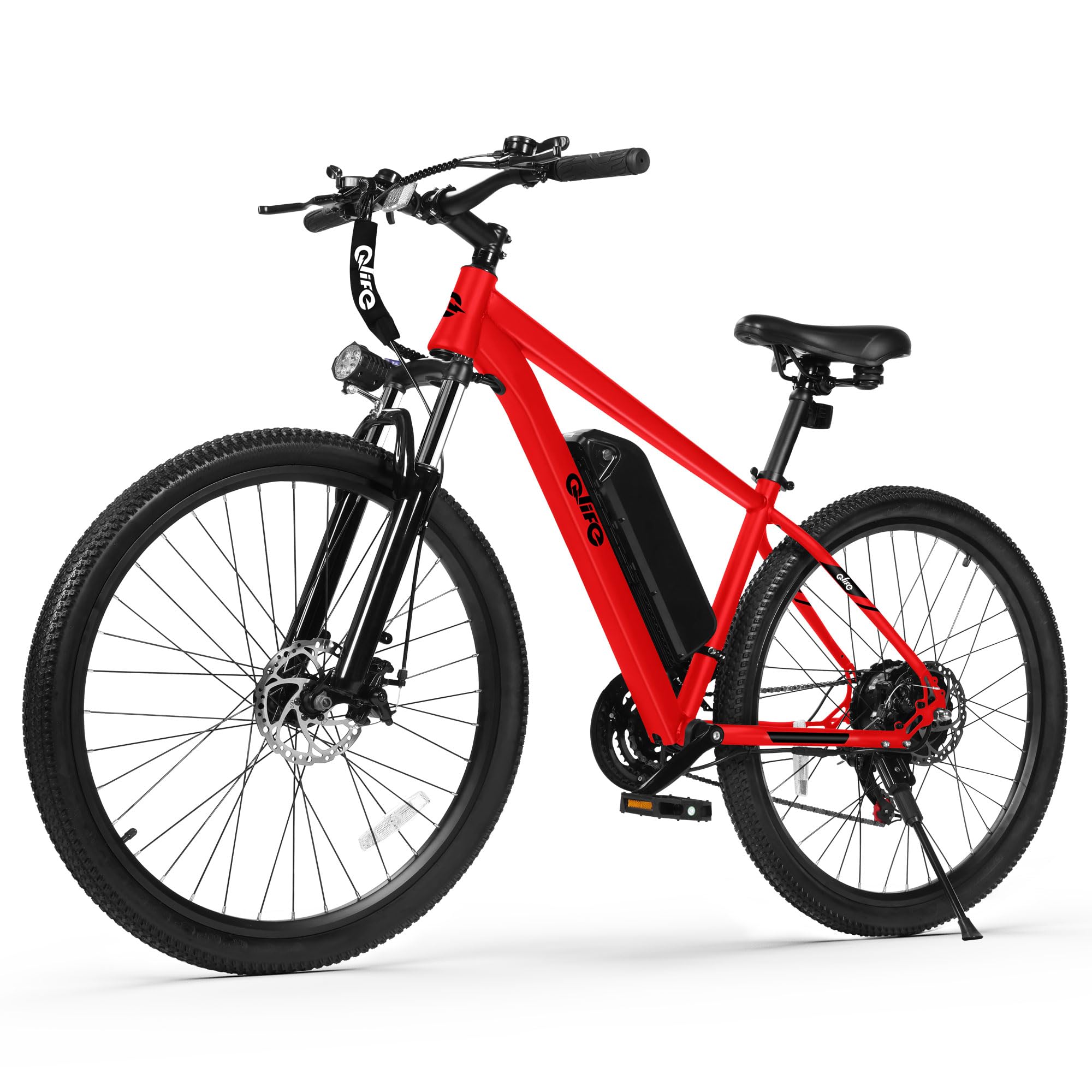 Racer Electric Bike for Adults - 21-Speed 22MPH Mountain Ebike with 750W Peak Brushless Motor, 375Wh Removable Battery, 26X2.1 Tire Step Over E-MTB, Up to 40 Miles, E Bikes
