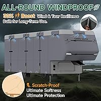 Vista 4 de Umbrauto Cubierta para caravana de 5ª rueda de 28 a 31 pies, 7 capas superiores extra gruesa, cubierta de quinta rueda, impermeable, resistente al