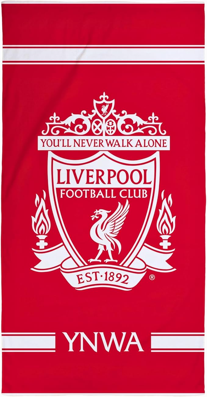Character World Liverpool FC Offizielles Handtuch | Superweicher Griff, YNWA Football Club Design