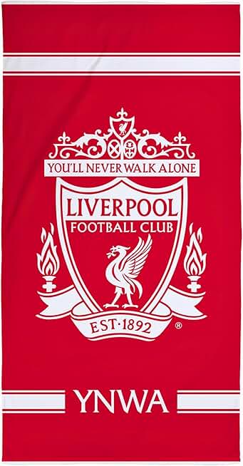 Liverpool FC Character World Official Towel | Super Soft Feel, YNWA Football Club Design | Perfect The Home, Bath, Beach & Swimming Pool | One Size 75cm x 150cm | 100% Cotton