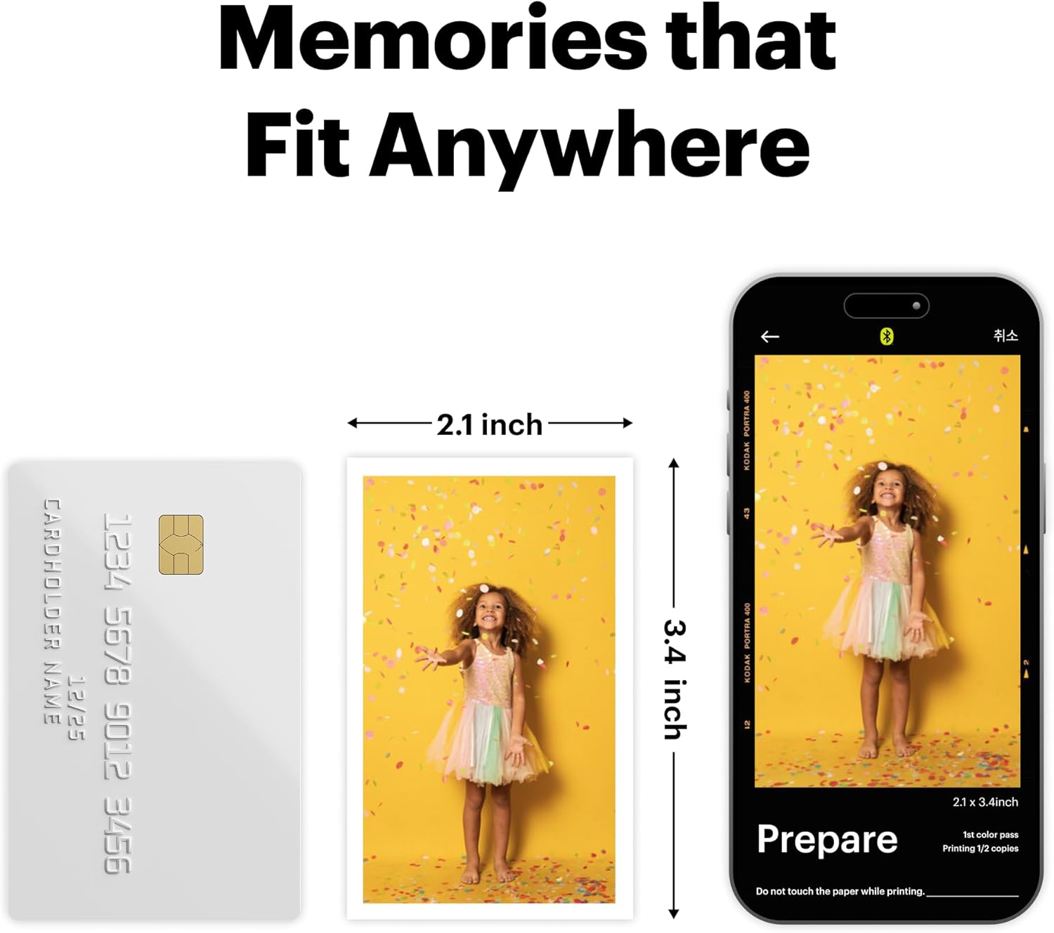 KODAK Mini 2 Retro 2x3 Portable Photo Printer, 38 Sheets, Bluetooth Smartphone Printer for iPhone & Android, Instant Color Prints, 4PASS Dye Sublimation, White