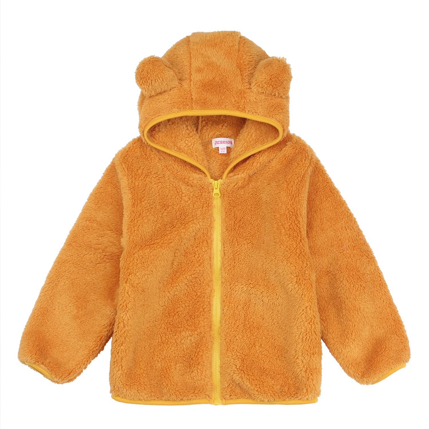 JESKIDS Toddler Girls Boys Fleece Hoody Jacket Zip Up Teddy Coat Warm Winter Outwear