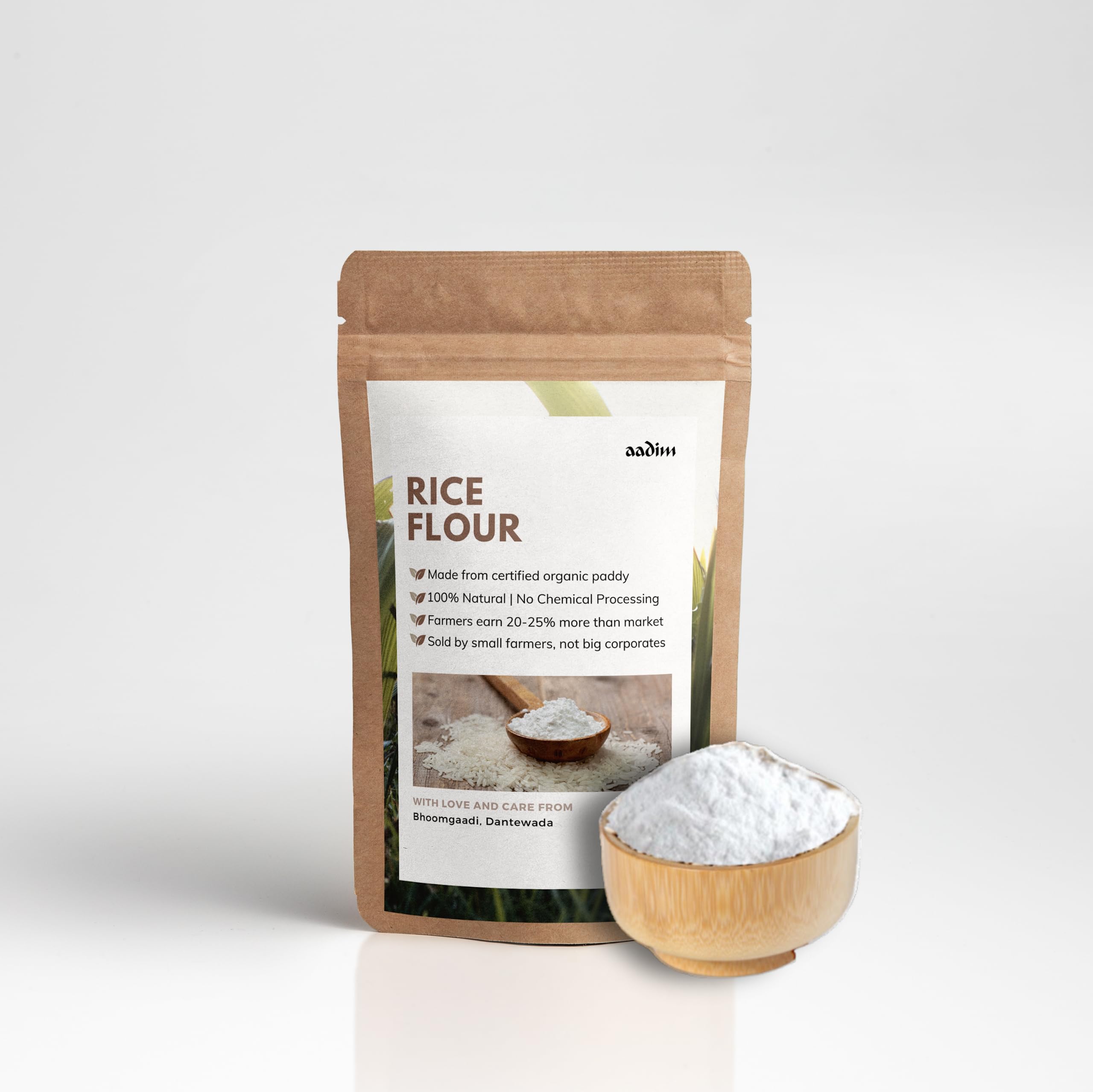 Leap Club Aadim - Rice Flour (500G) | Pack Of 1| Bhoomgaadi Collective | Chawal Atta | Gluten Free Atta | No Additives & No Preservatives (B0BY7CMSVL) Amazon Price History, Amazon Price Tracker