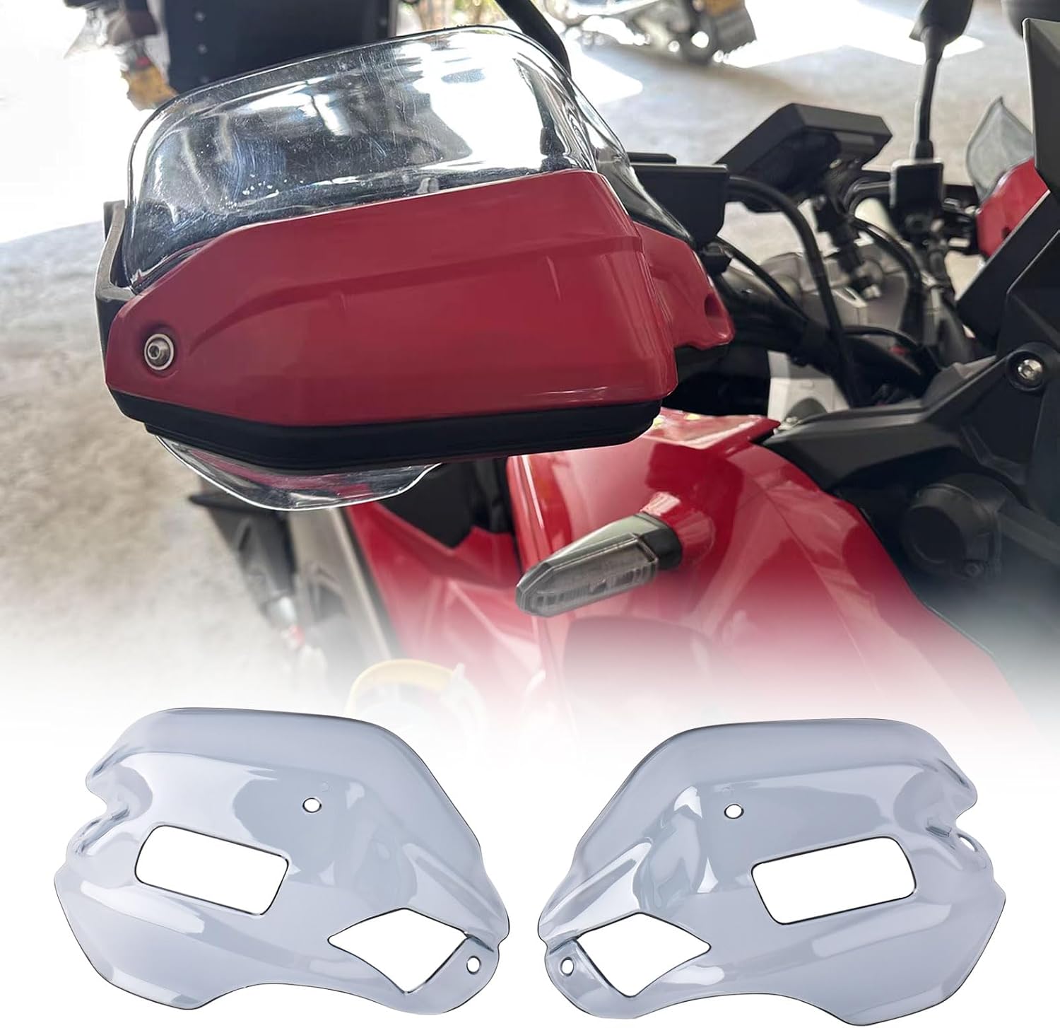 for CRF1100L Africa Twin ADV Sports 2020-2024 XADV 750 2021-2024 XL750 2024 Motorcycle Parts Handguards Hand Guard Protector xl750 Parts Handlebar Protection (Smoke Grey)