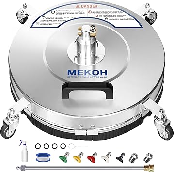 MEKOH 18 inch Pressure Washer Surface Cleaner MEKOH 18 inch Pressure Washer Surface Cleaner