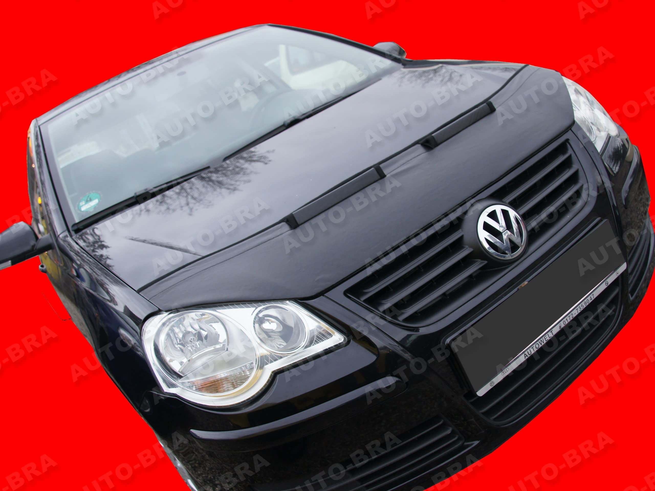 Protège-capot Auto-Bra Pour Volkswagen Bora - Simili Cuir Avec Feutre Intérieur - Protection Contre Graviers, Insectes Et Goudron
