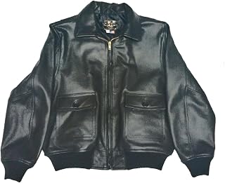KIDS G1 Navy Leather Bomber Flight Jacket- USA Made