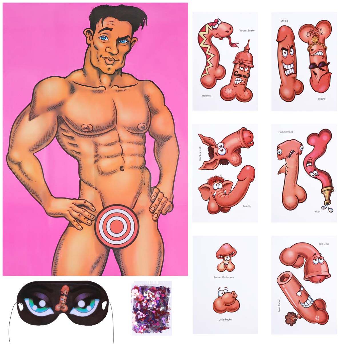 Amazon.com: KESYOO Bachelorette Party Games Junk on The Hunk Game Girls  Night Out Drinking Party Favors for Hen Party,Bridal Shower Party,Bachelorette  Party Supplies : Home & Kitchen