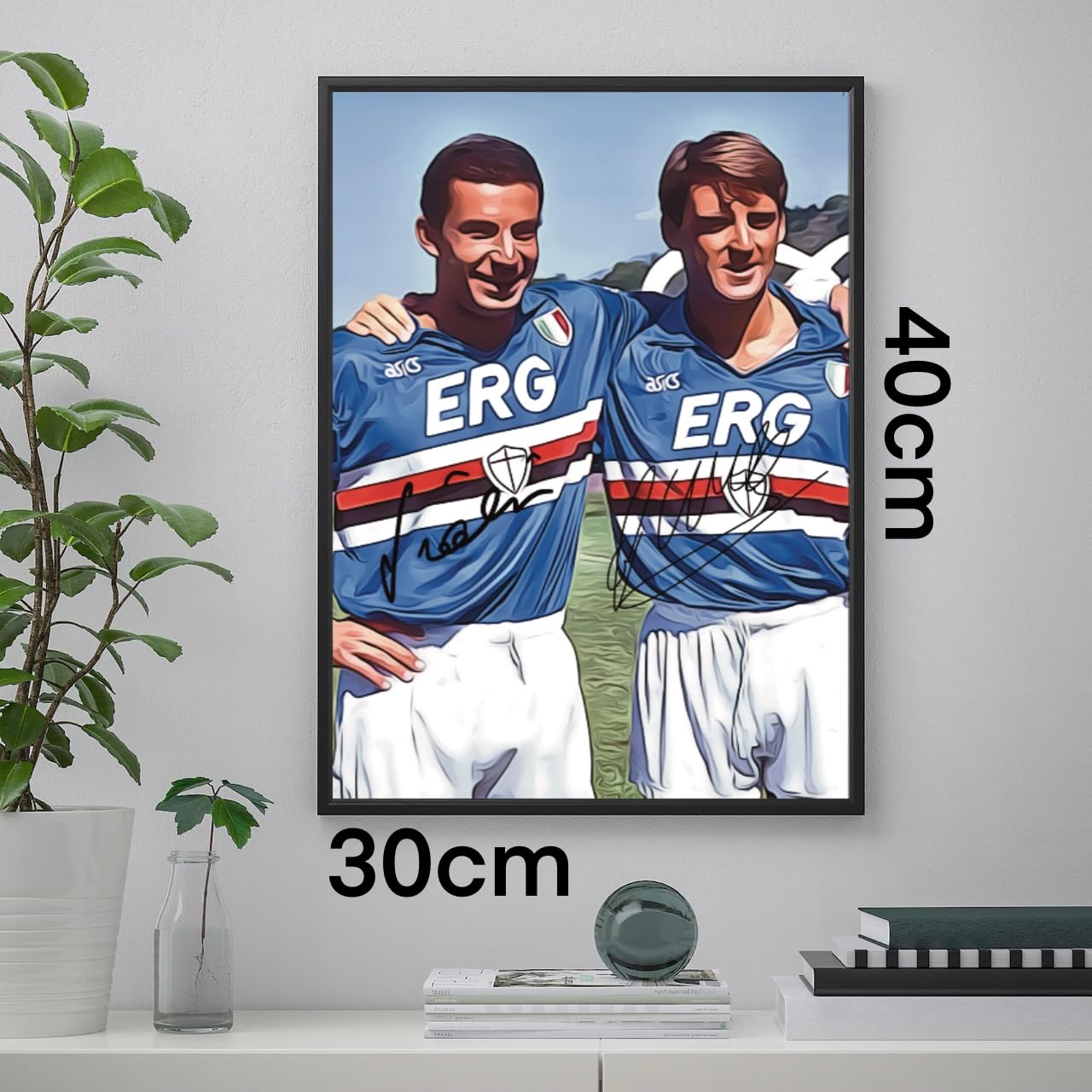 Photo Dédicacée De Gianluca Vialli - Format 20x25 Cm - Autographe Original