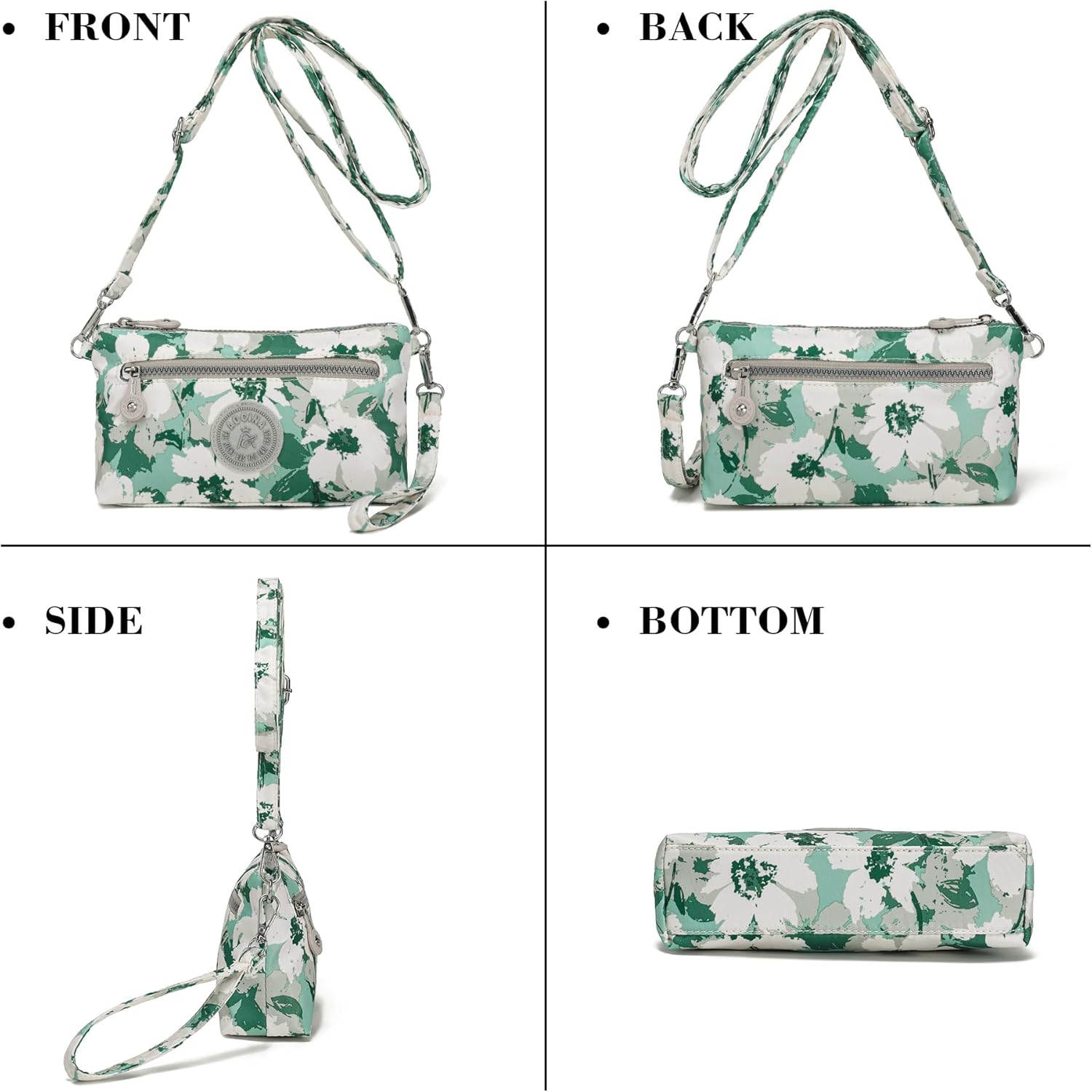 AOCINA Small Wristlet Wallets for Women RFID Blocking Crossbody Purses Nylon Cell Phone Bag for Daily Travel - Image 7