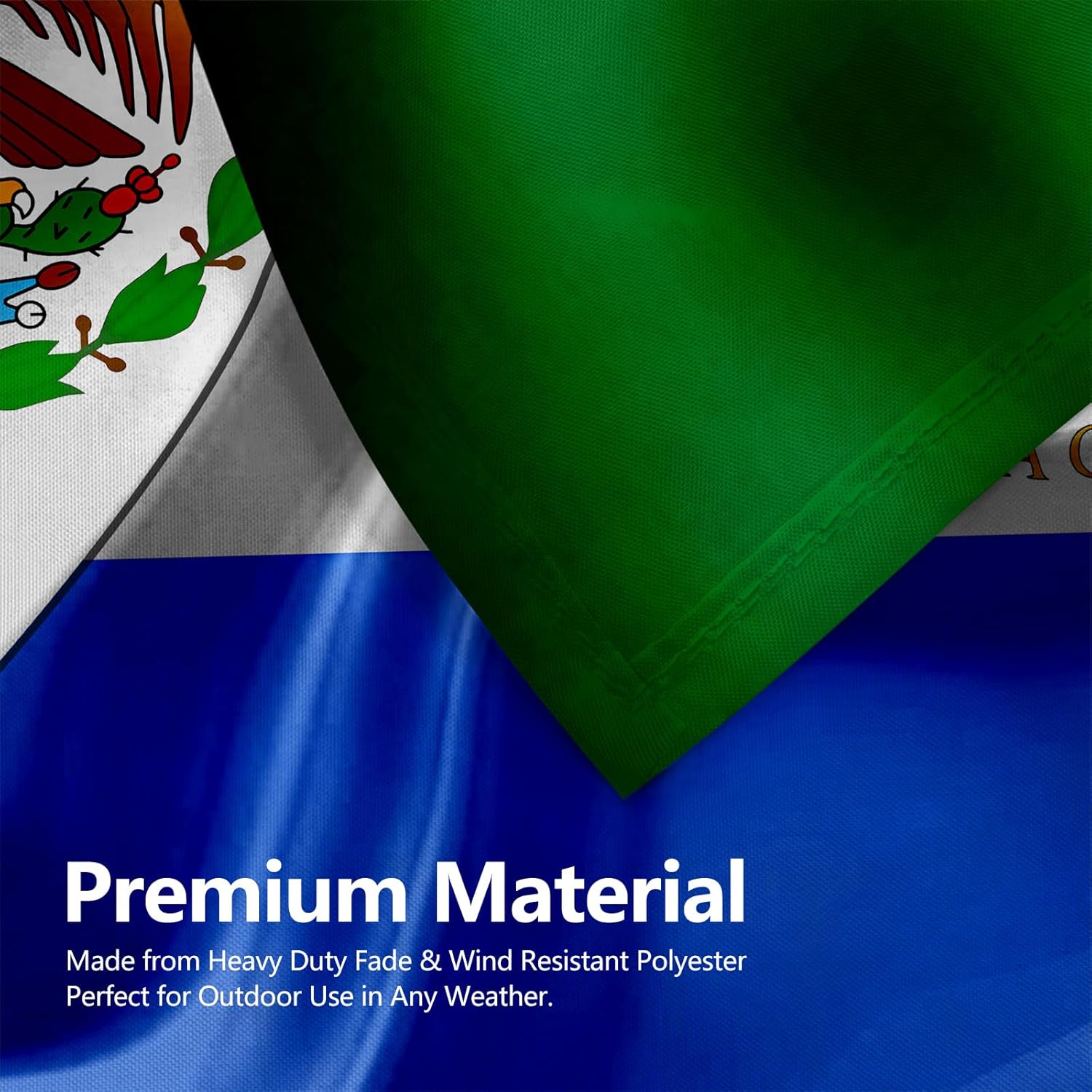 Mexican Mexico And Nicaraguan Nicaragua Flag 3x5 Ft Double-Sided Printed Indoor/Outdoor Flag Polyester Fabric Decorative Banner With 2 Brass Grommets 3x5 Foot National Flags For Outside - Image 4