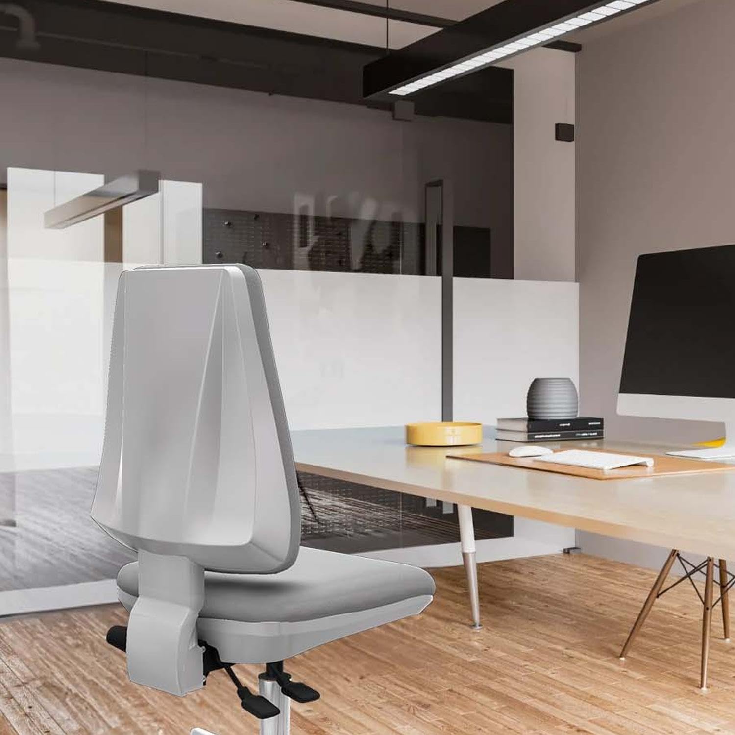 Piqueras y Crespo Silla de Escritorio Elche para 120 kg con Respaldo Regulable en Altura y Mecanismo Asincro, Ideal como Mejor Silla Escritorio Calidad Precio