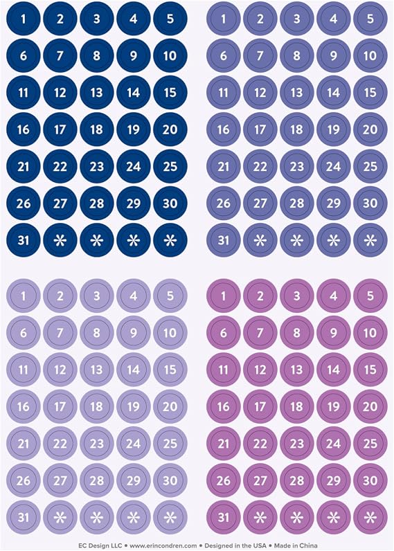 Colorful Date Dots