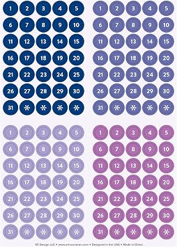 Colorful Date Dots