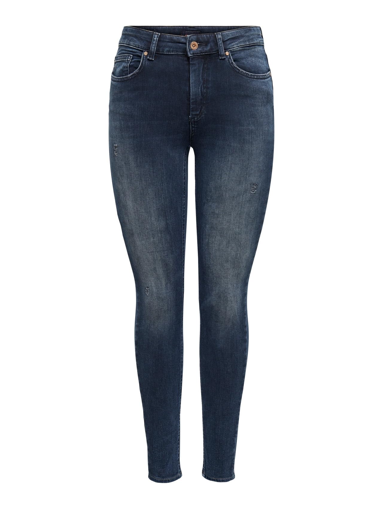 ONLY Women's ONLBLUSH MID Skinny DNM REA409 NOOS Jeans, Blue Black Denim,