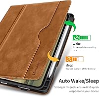 Vista 16 de H HOLIMET Funda para iPad Pro 12.9 2022 6ª/5ª/4ª/3ª generación con soporte para lápices, bolsillo, soporte tipo folio, tapa trasera de TPU suave, a