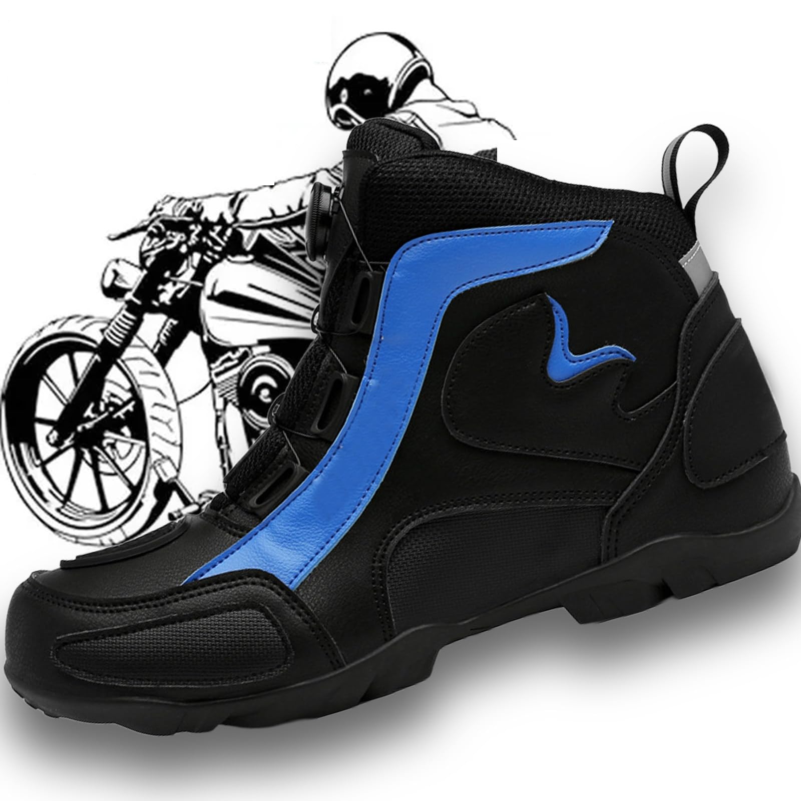 Baskets de moto décontractées bleues pour vos trajets quotidiens