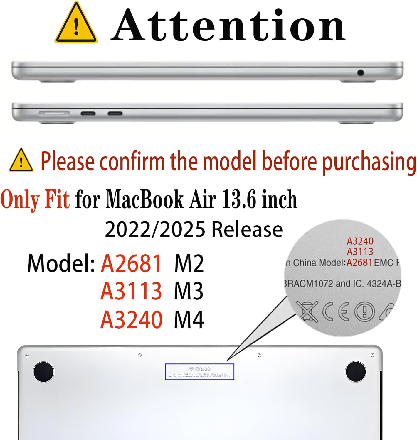 for MacBook Air 13.6 inch Case 2022-2025 Release M4 A3240 M3 A3113 M2 A2681 Shock Drop Protective Cover with Screen Film, Keyboard Cover, Camera Cover and OTG Adapter,Green