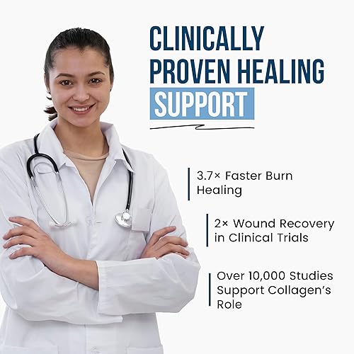 Miniatura 8 de Wound Care Plus Suplemento Complejo de Colágeno  Péptidos de Colágeno Multi-Fuente (Bovino, Marino, Pollo, Cáscara de huevo)  Apoya la salud de la