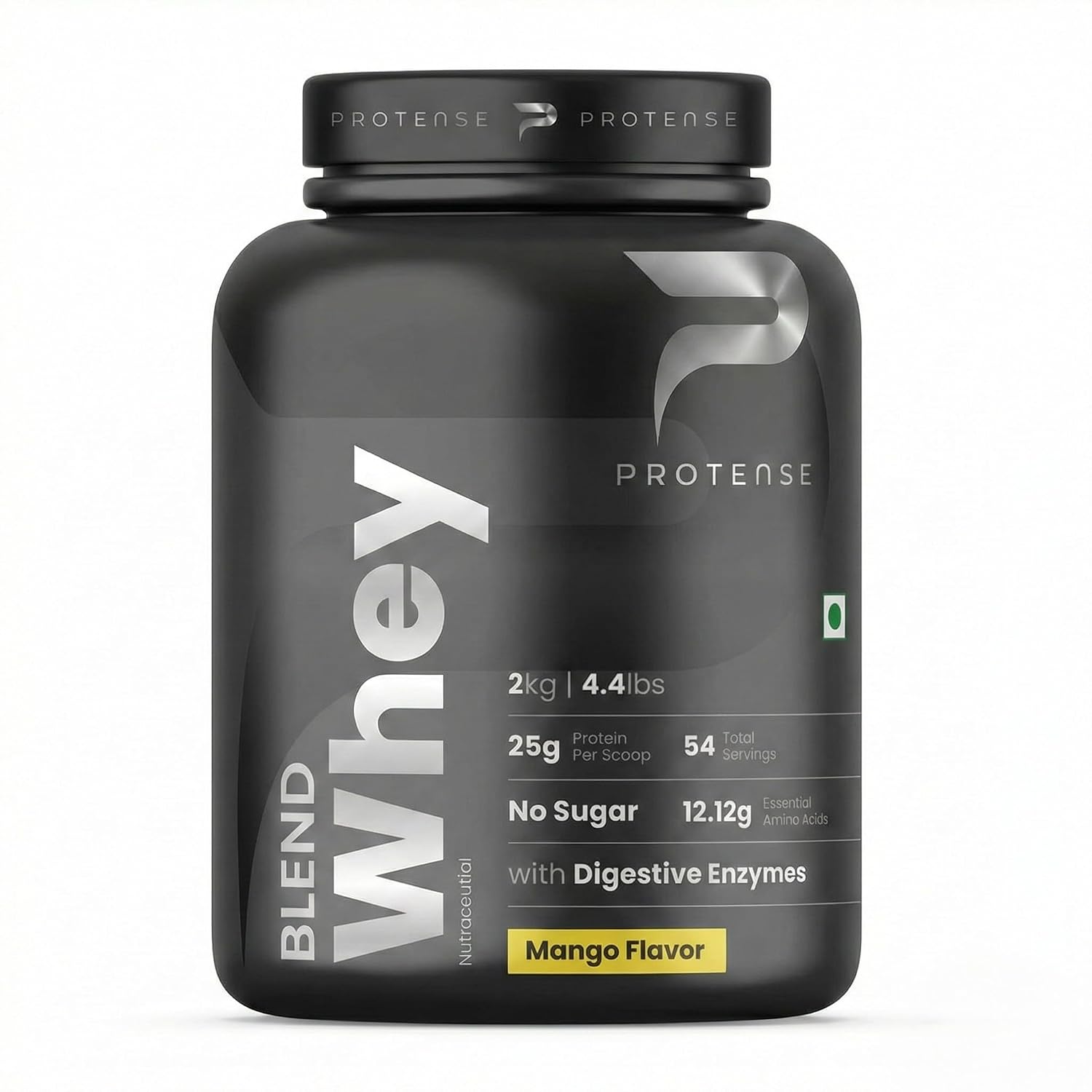 PROTENSE Whey Protein Blend – 2 Kg (4.4 Lb) | Packed with 25g protein, 12.12g EAAs, and 5.7g BCAAs, it supports faster rec... - Review, Price and Buying Guide