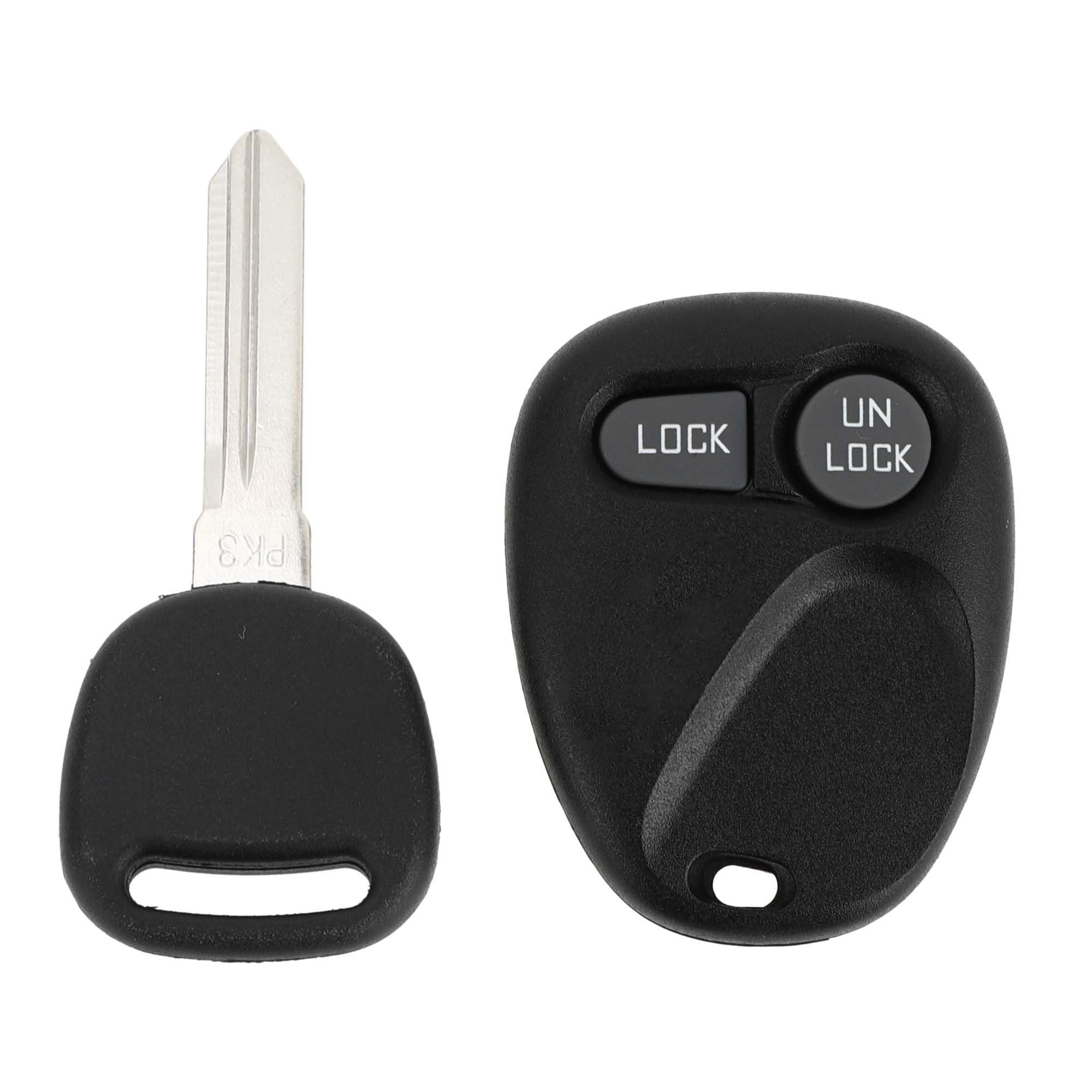 X AUTOHAUX 315MHz AB01502T Keyless Entry Remote Ignition Transponder Key Fob for Chevrolet C1500 1997-1999 for Chevrolet K1500 1997-1999 46 Chip 2 Buttons