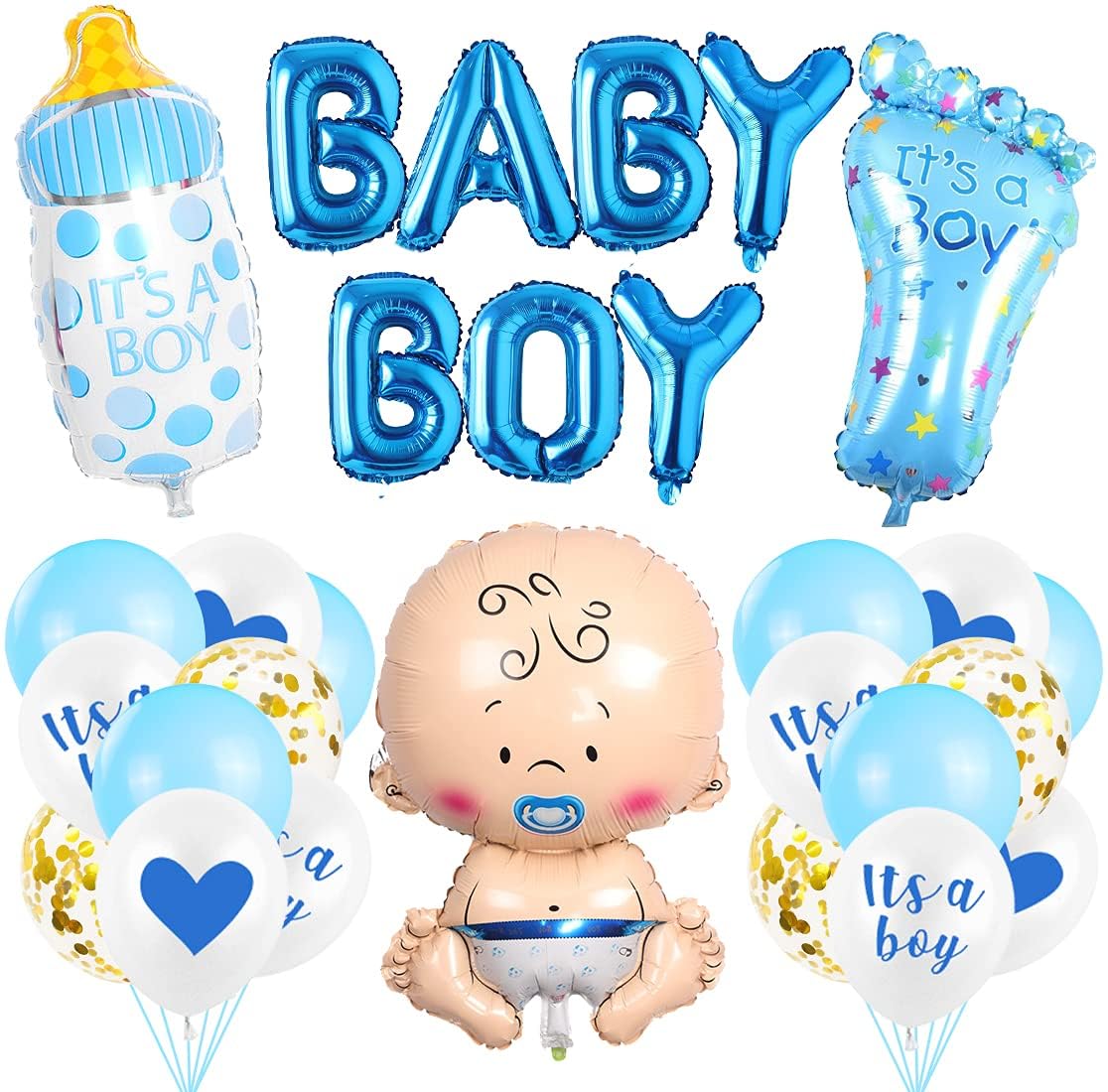Weihnachts-Baby-Party-Dekoration – 20 Hängende Wirbel, Folien-Deko Für Decke & Fenster