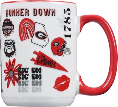 The Memory Company Officially Licensed NCAA - University of Georgia 15oz Team Spirit Mug