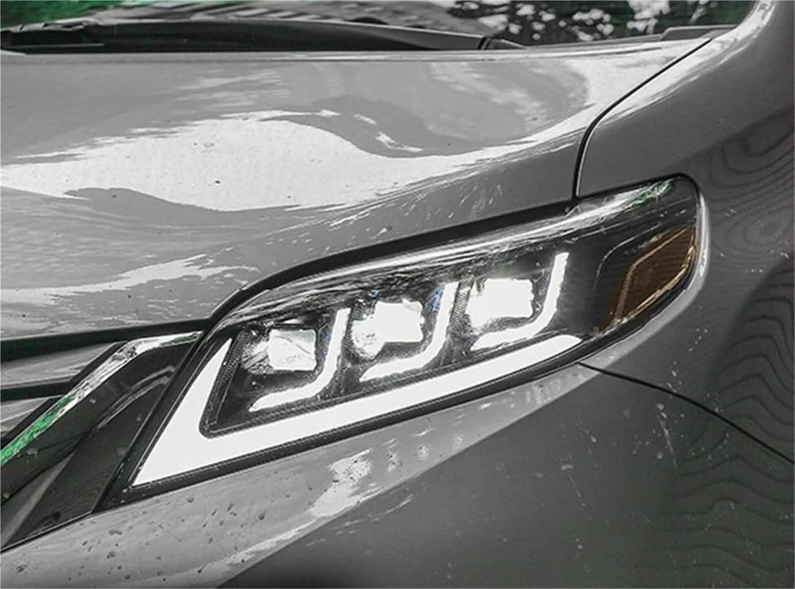 Wivplex Przednie światło przeciwmgielne samochodu Obudowa reflektora samochodowego, dla Toyota, Sienna 2011-2017 2018 reflektory Drl żarówka biksenonowa światła