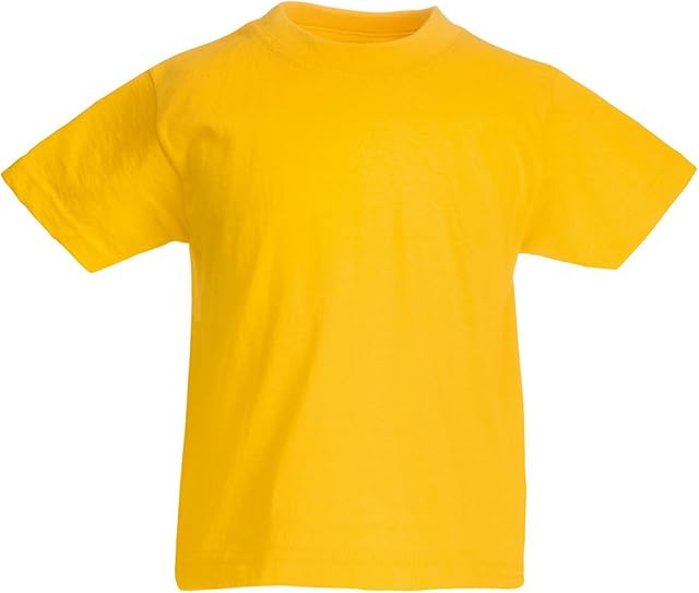 Fruit of the Loom Childrens/Kids Original Short Sleeve T-Shirt (7-8 Years) (Sunflower)