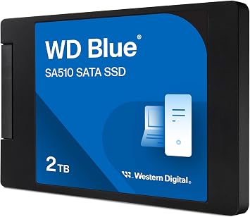 Western Digital WDS200T3B0A-EC SA510 Western Digital WD Blue SATA SSD, Internal 2TB 2.5 in Read Up to 560MB/s, Write Up to 520 MB/s Domestic Authorized Dealer