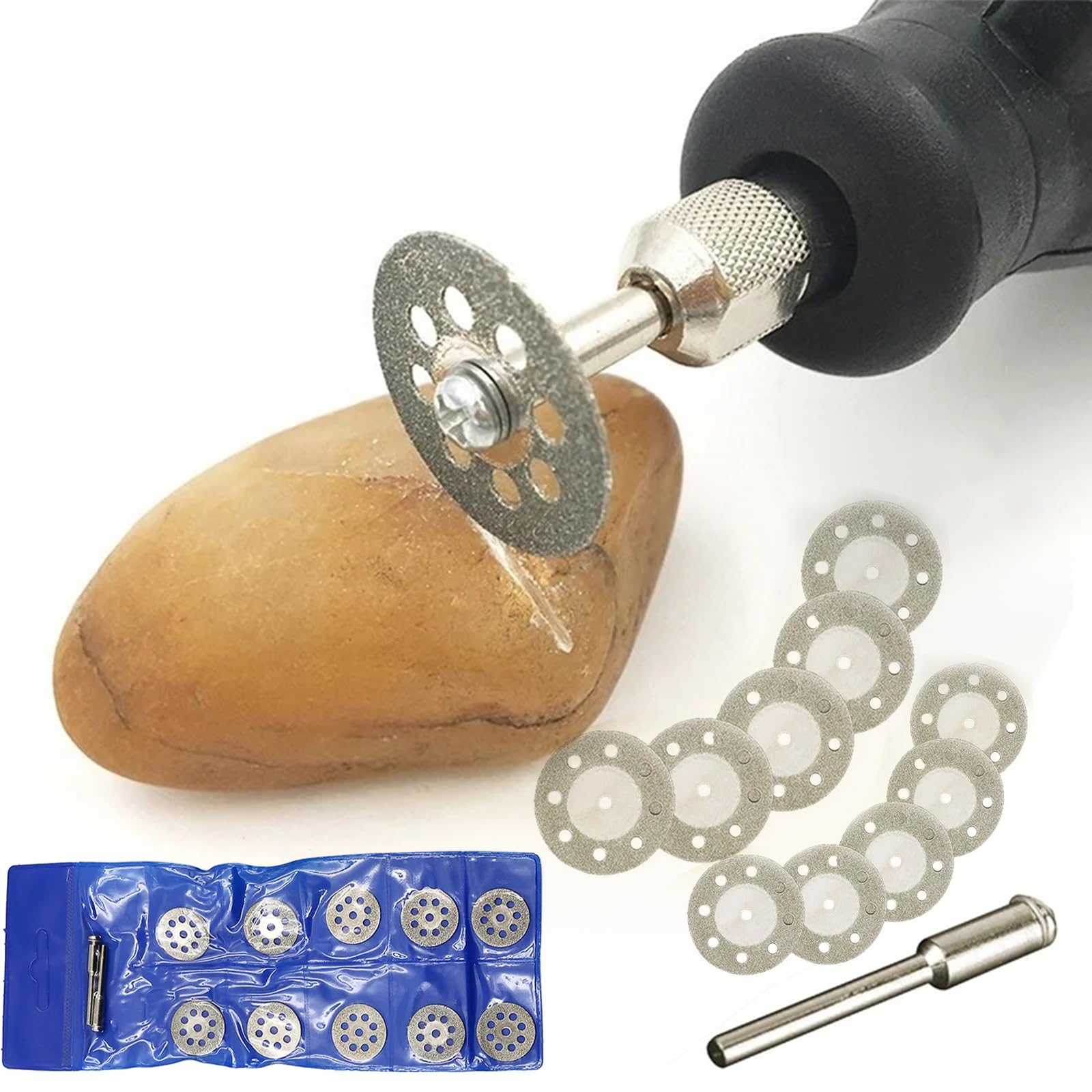 10 Dischi Diamantati Per Taglio - 22mm Per Metallo, Legno, Pietra E Vetro - Foto 6