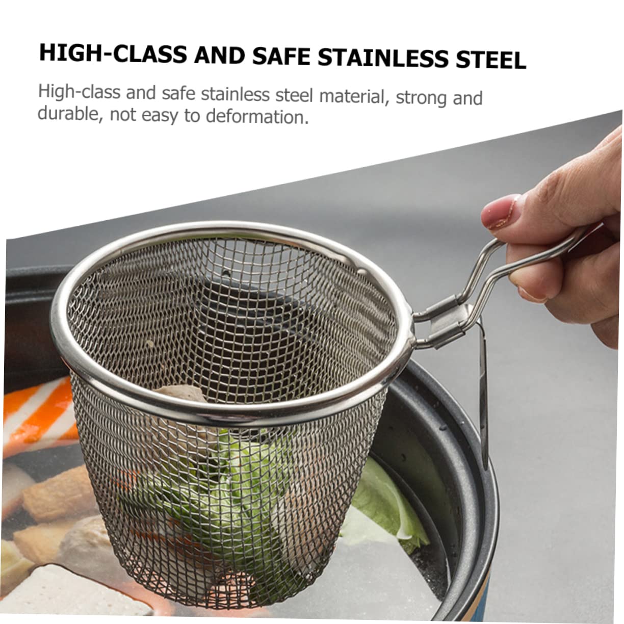 Cestello Per Pasta In Acciaio Inox - Paletta Filtrante Per Cucina Professionale H 631302 - 9